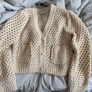 English Factory Cream Knit Sweater